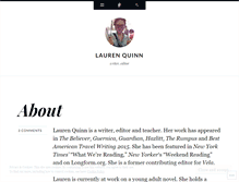 Tablet Screenshot of laurenquinn.com